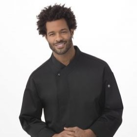 Chef Works New Yorker Cool Vent Small Chef Coat BLDF-BLK-S