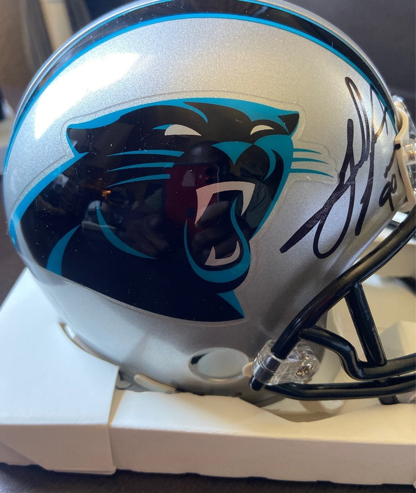 Julius Peppers Signed Mini Helmet