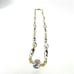 Vintage Floral Flowers Chinese Cloisonne Golden Beads Enamel Porcelain Necklace