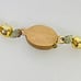 Vintage Floral Flowers Chinese Cloisonne Golden Beads Enamel Porcelain Necklace