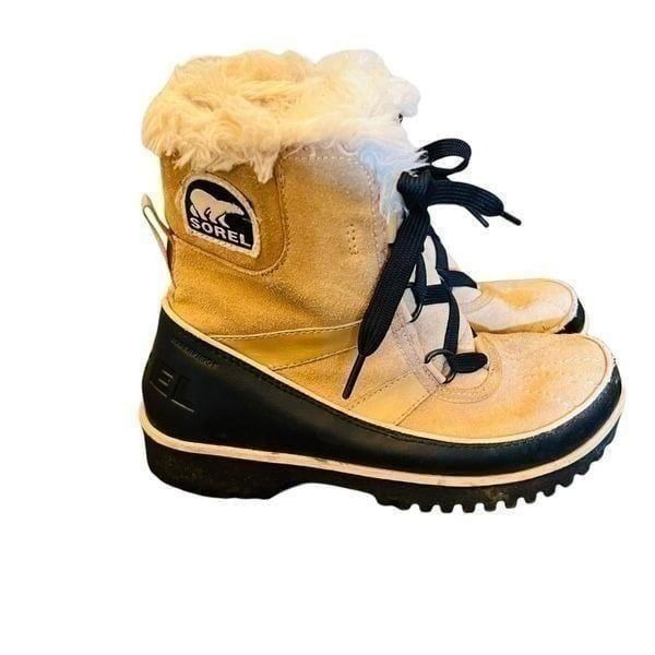 Sorel TIVOLI II Short Suede Trekking Winter Snow Boots Women's Size 6