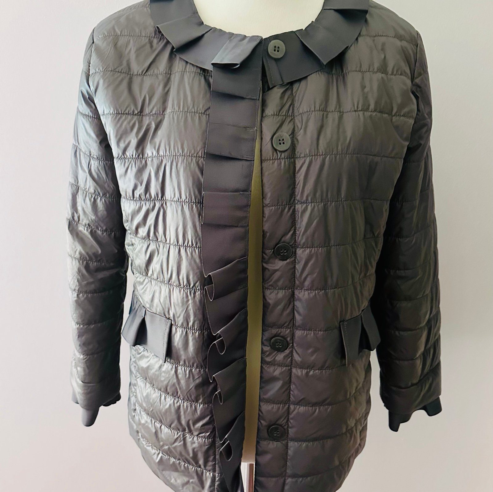 NWOT PATTY KIM New York Grey / Silver Coat Medium