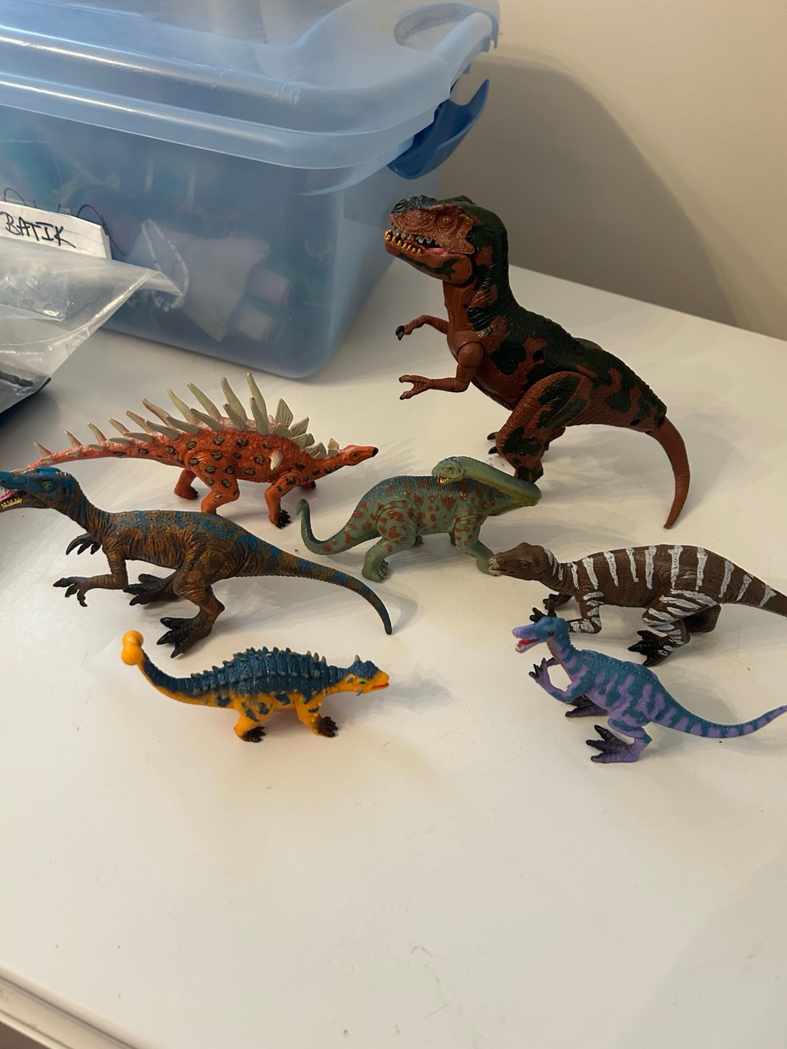 Kid Galaxy  Lot-Of- 7 Dinosaur Action Figures  collectors euc.