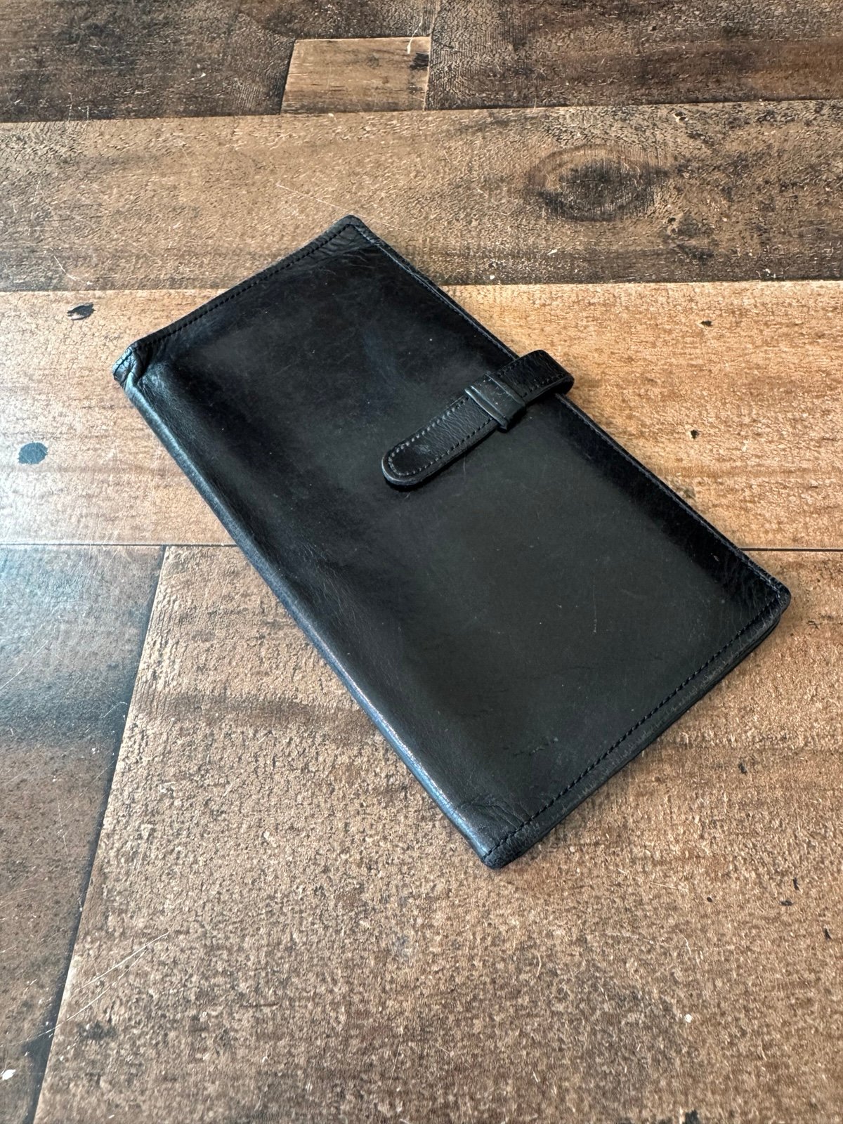 Coach water buffalo Hide Wallet Checkbook Case
