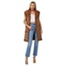 BLANK NYC Touch And Go Vest in Brown XSmall Womens Vegan Coat Faux Fur leather