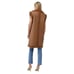 BLANK NYC Touch And Go Vest in Brown XSmall Womens Vegan Coat Faux Fur leather