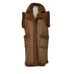 BLANK NYC Touch And Go Vest in Brown XSmall Womens Vegan Coat Faux Fur leather