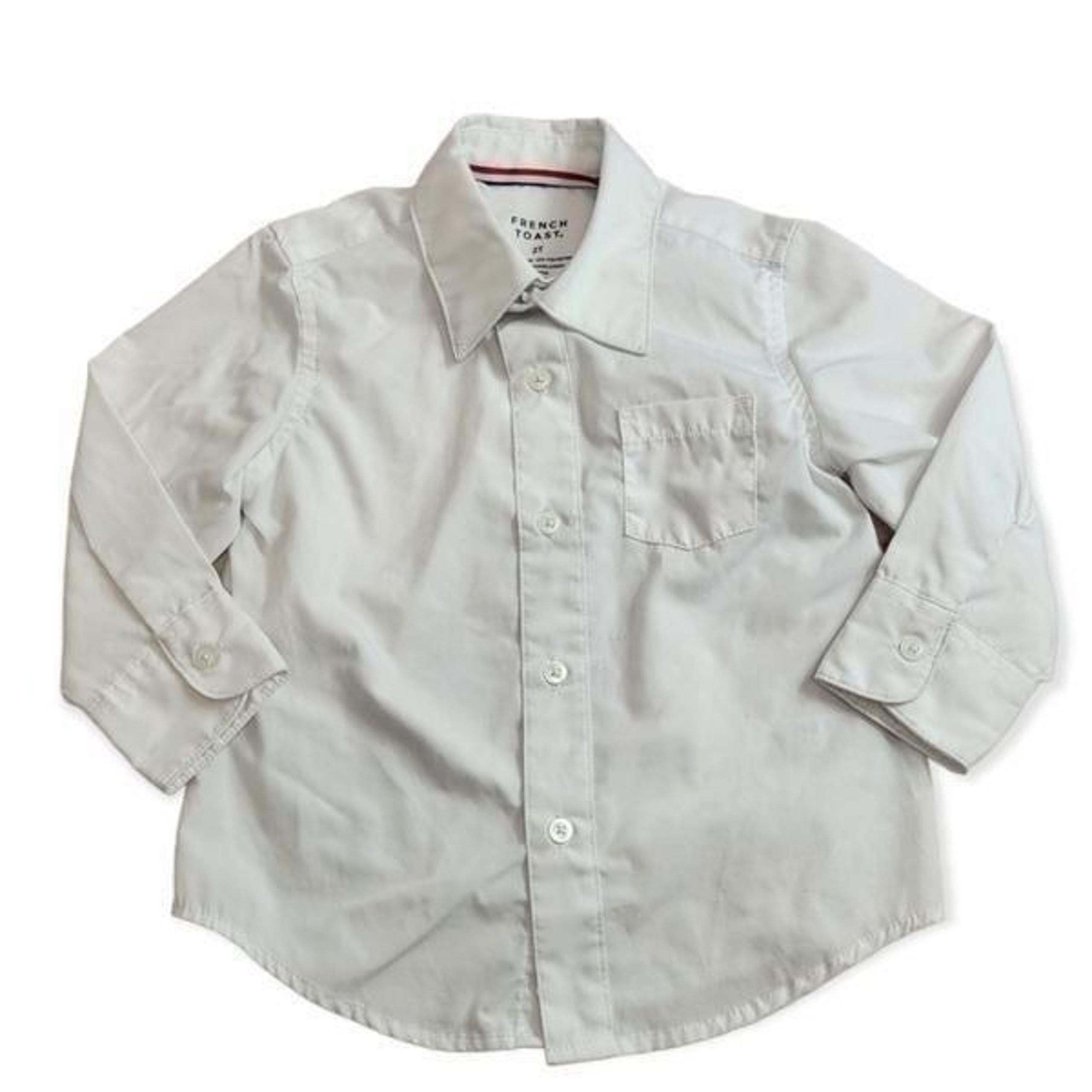 French Toast white buttondown shirt 2T