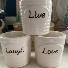 Set of 3 Succulent Planter or/ Votive Holder