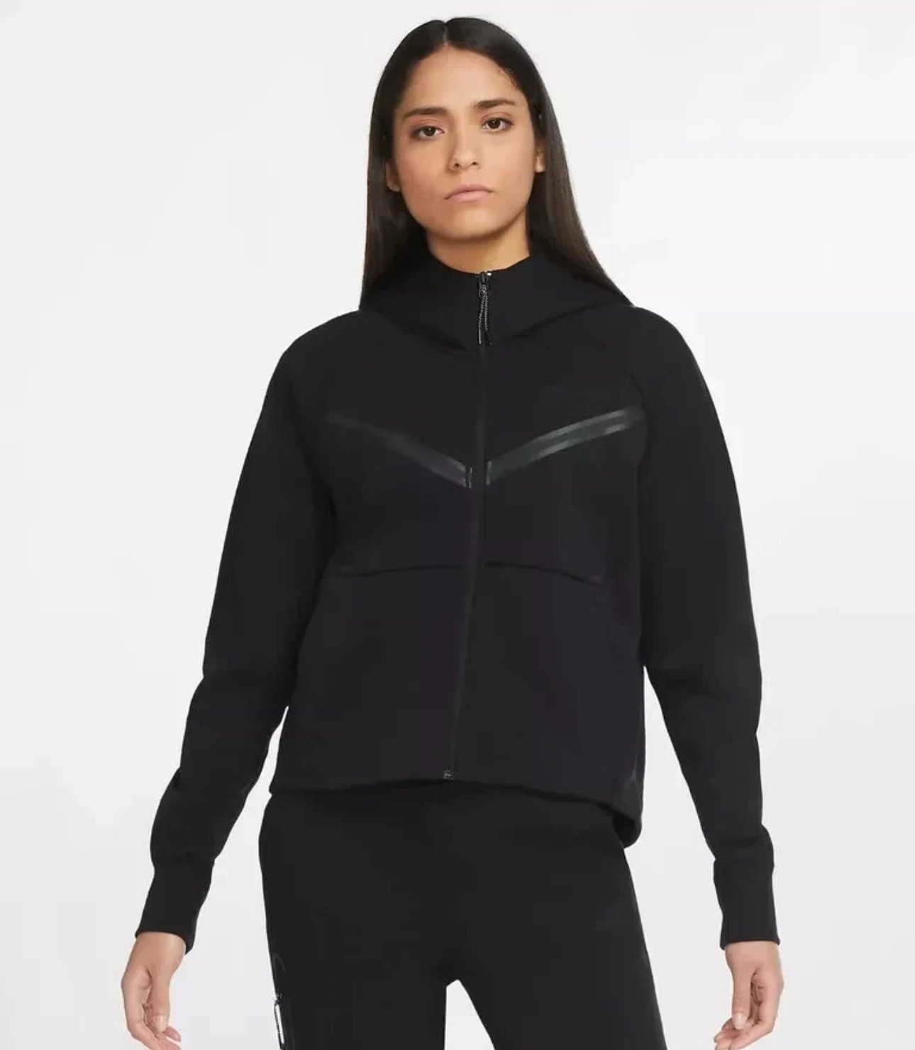 NEW Nike Women's Tech Fleece Full-Zip Jacket CW4298-010 Size XXL Black Hoodie