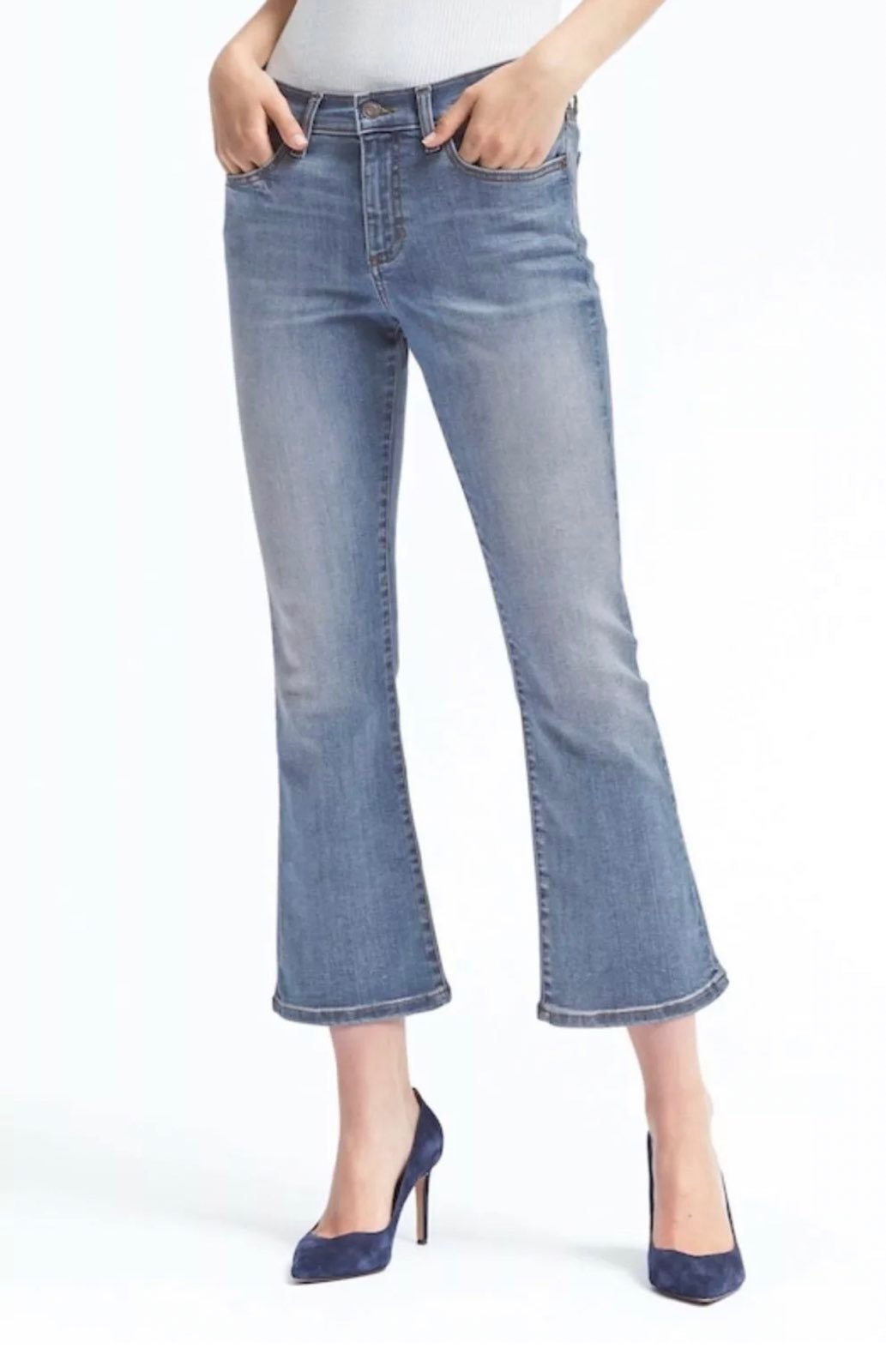 Nwt Banana Republic x Olivia Palermo | Crop Flare Jeans Size 27