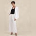 NWT! Banana Republic Linen-Blend Wide-Leg Pleated Trouser - Size 10