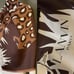 Stunning Vintage Lanvin Silk Scarf Crouching Big Cat 17 In by 60 In Mint Cond