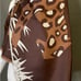 Stunning Vintage Lanvin Silk Scarf Crouching Big Cat 17 In by 60 In Mint Cond