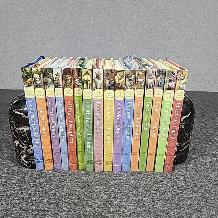 16 Antique Shop Mysteries HC DJ Books Lot Annies Cozy Mystery Lot