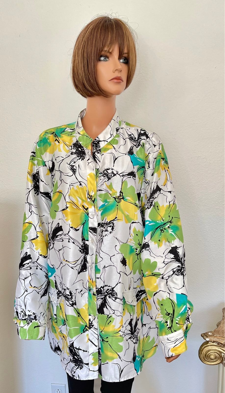 Maggie Barnes Plus Size 2X Tunic Shirt Jacket