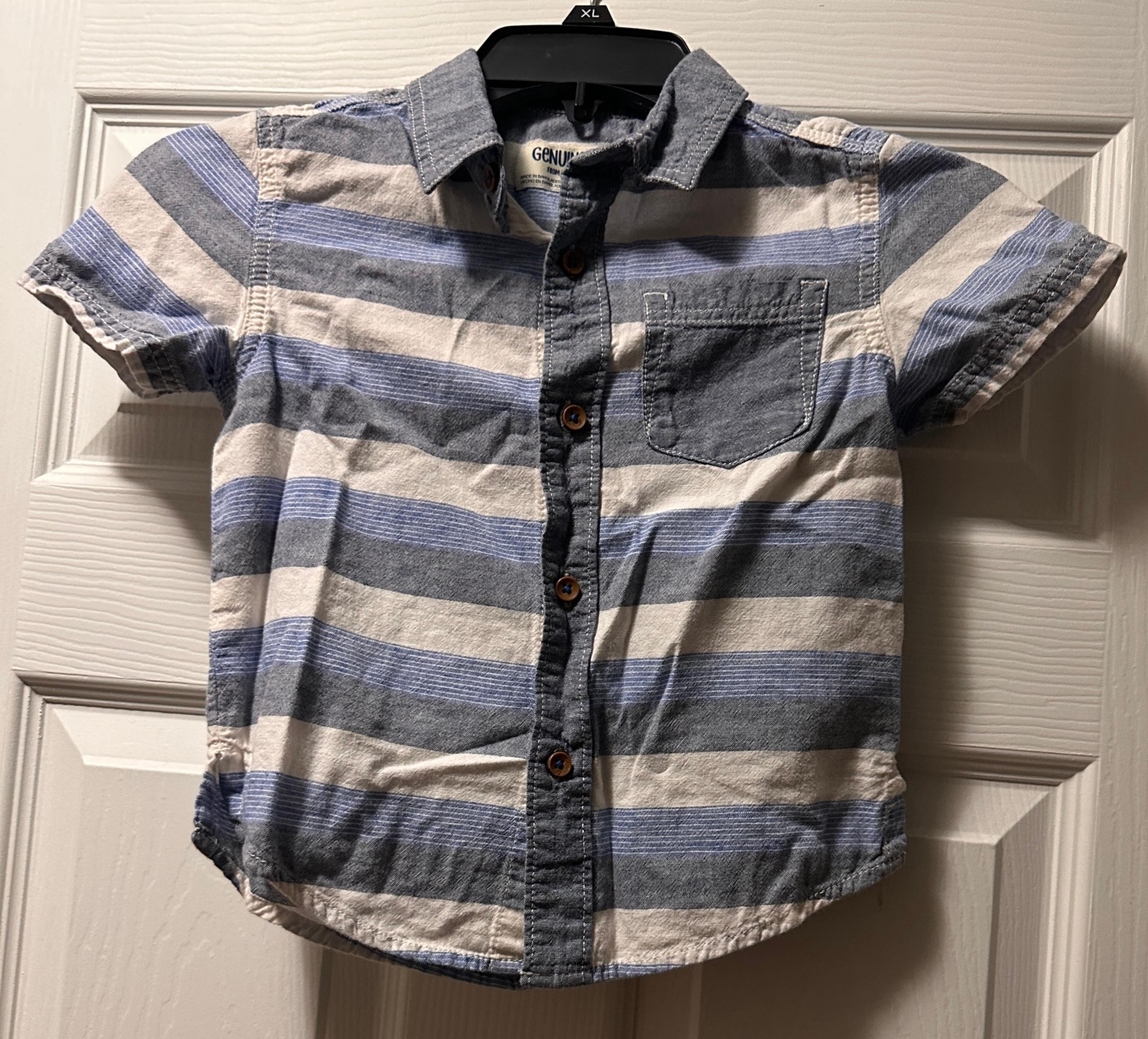 Oshkosh Blue Plaid Shirt Size 5T