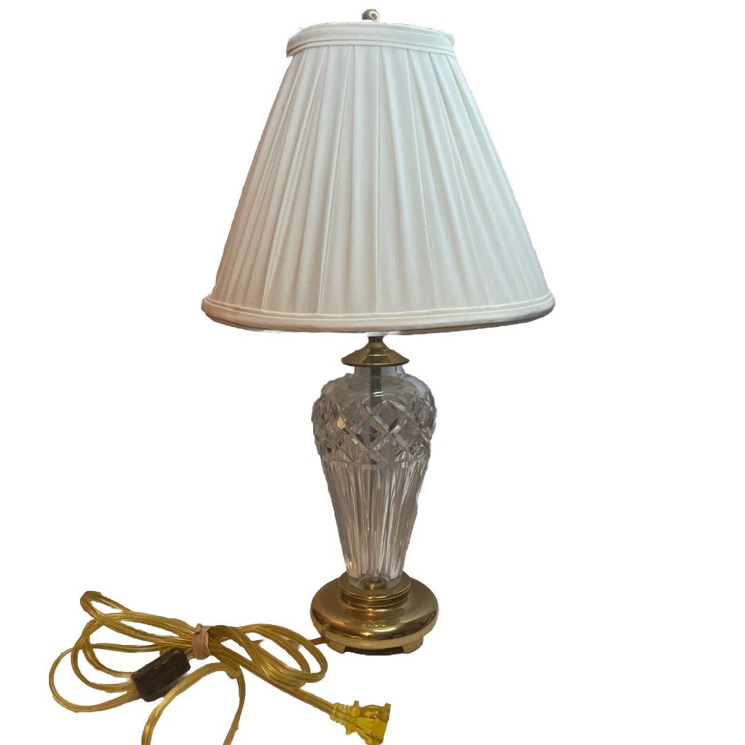 Waterford Crystal Lamp Belline 18 with original waterford lamp shade