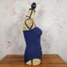 Tommy Bahama Navy Blue V-Cut One Piece Swimsuit Size 6