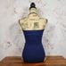 Tommy Bahama Navy Blue V-Cut One Piece Swimsuit Size 6