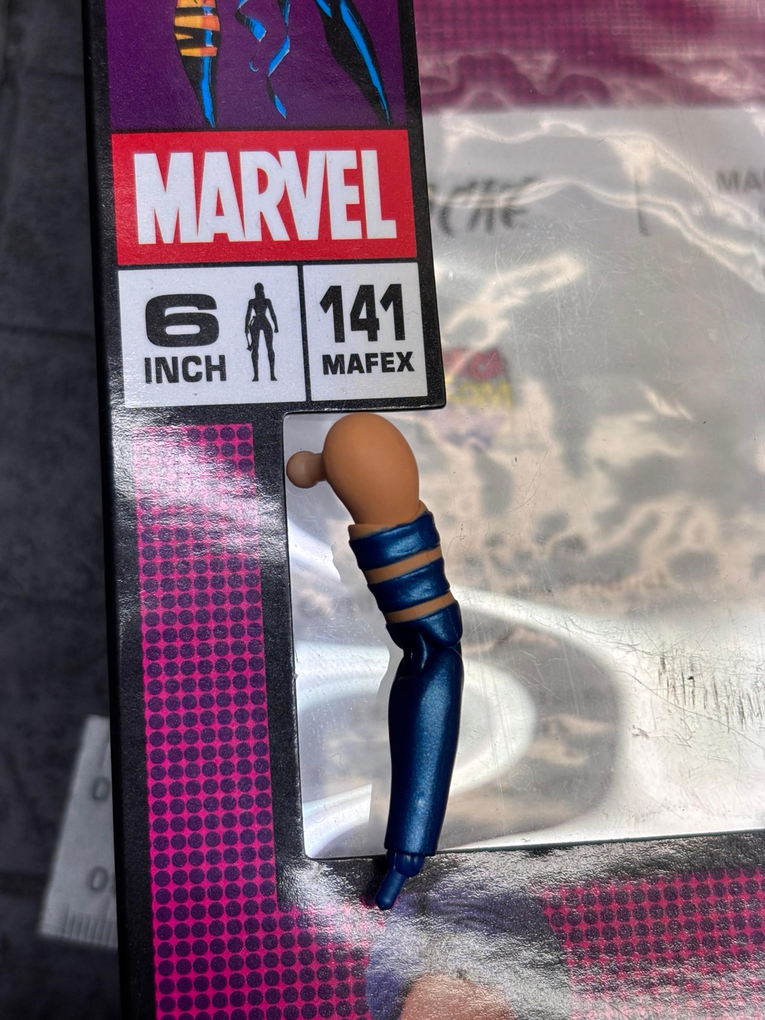 Mafex No. 141 Psylocke left arm only fodder. 6” Action Figure Piece. - Medicom