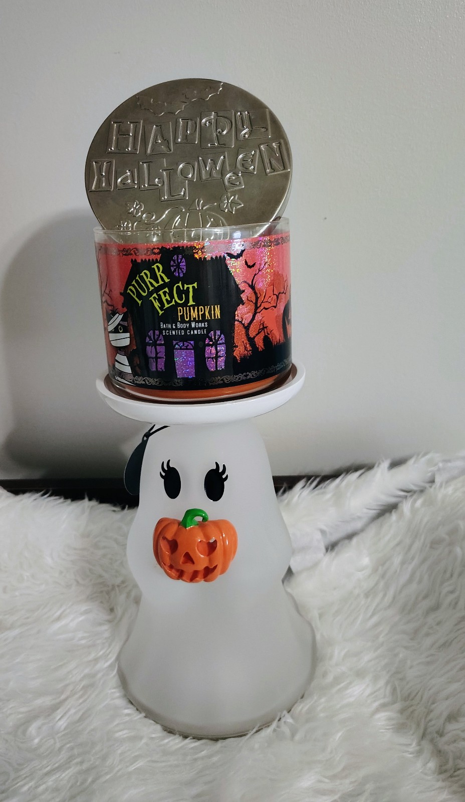 Ghost candle holder Bath and Body works