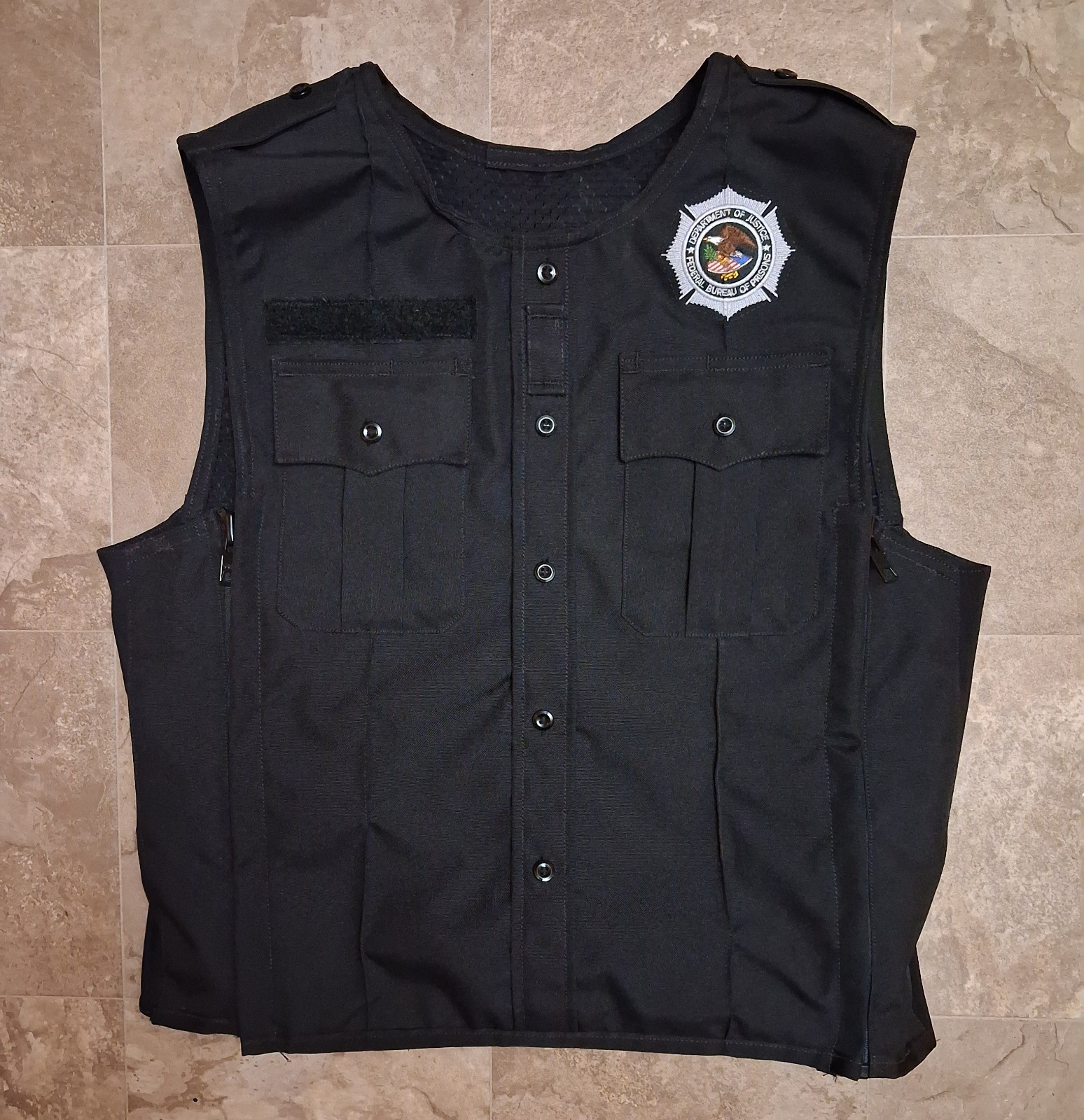 Unicor BOP Stab Vest Pocketless Outer Carrier w/Silver Embroidery Adult Small