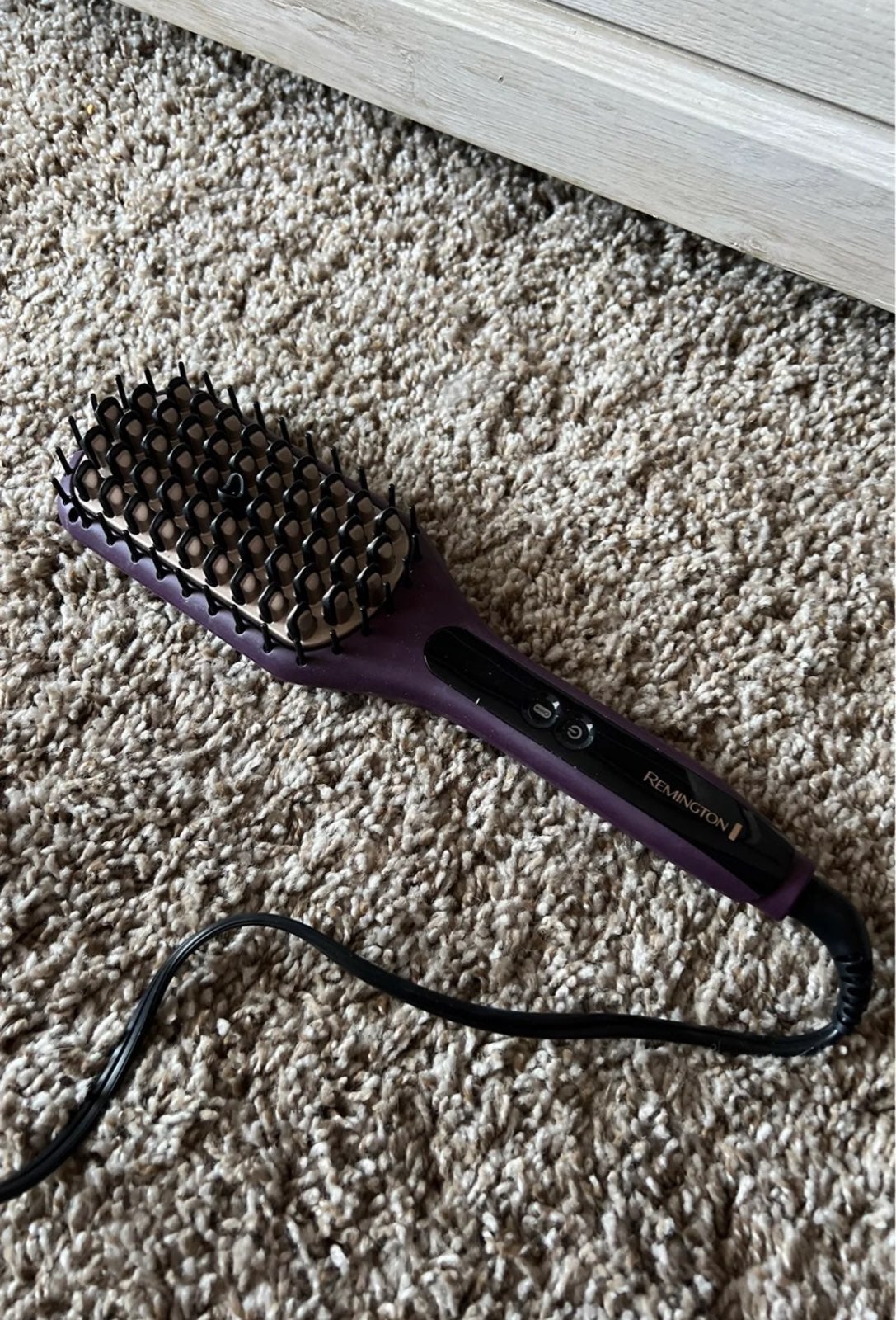 remington curling wand/straightening brush