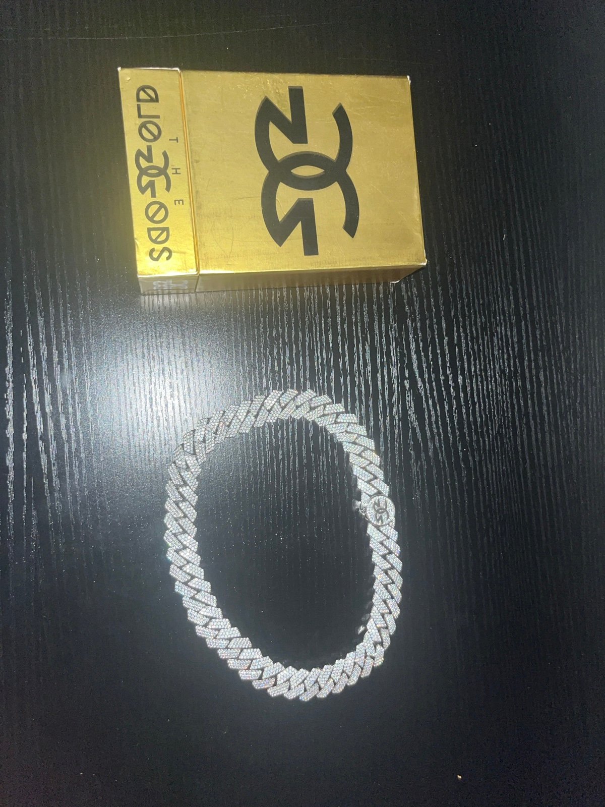 Cuban chain white gold 15mm