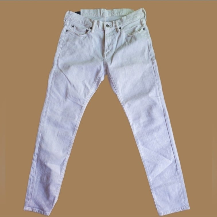 Abercrombie & Fitch Men's Felix Super Skinny White Jeans
