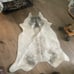 Cowhide faux rug