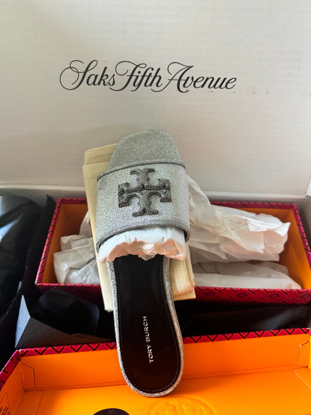 Brand New Authentic Tory Burch Gorgeous Embellished Slides!