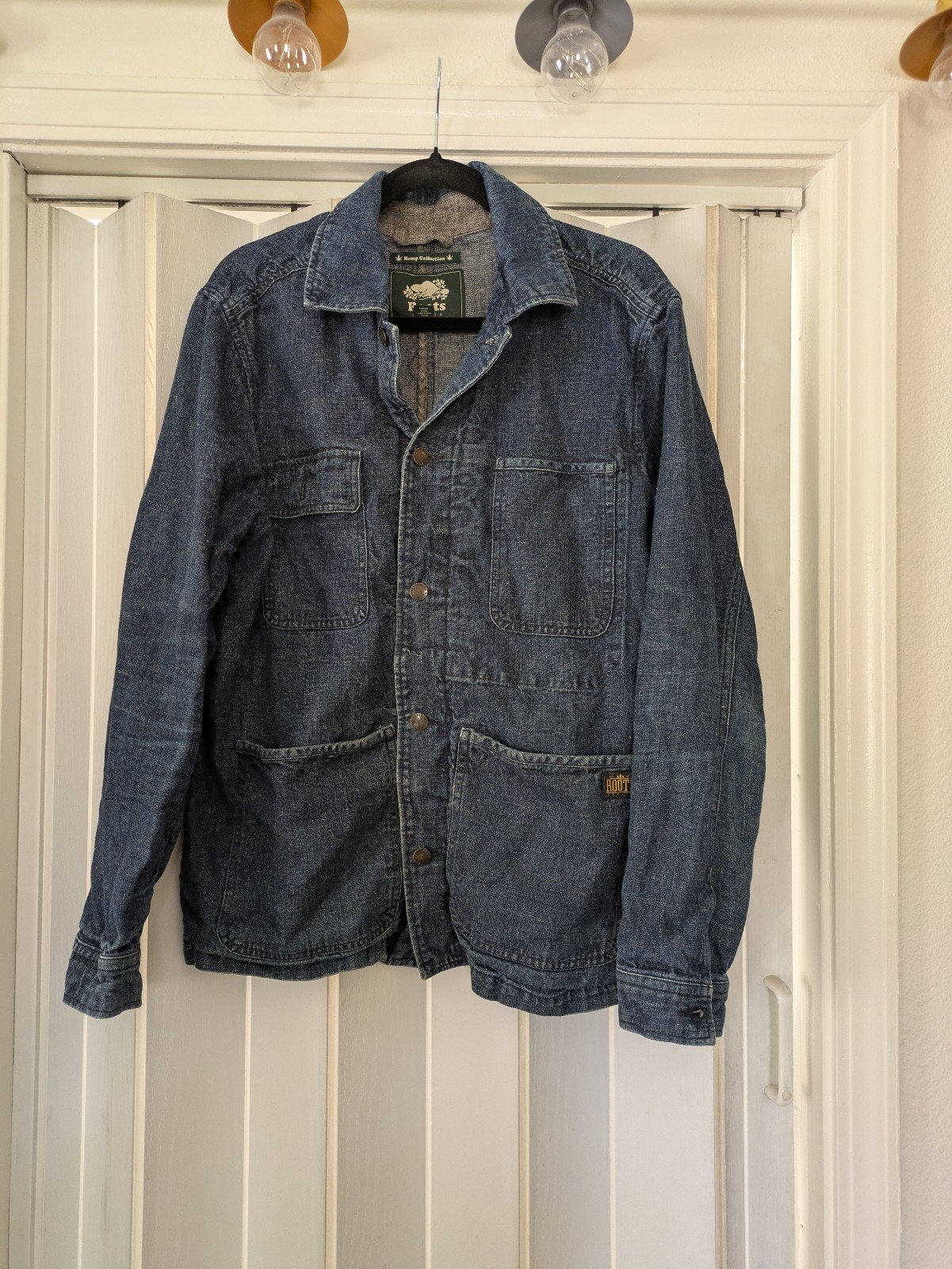Jacket jean by Roots Canada Hemp Collectors sz M
