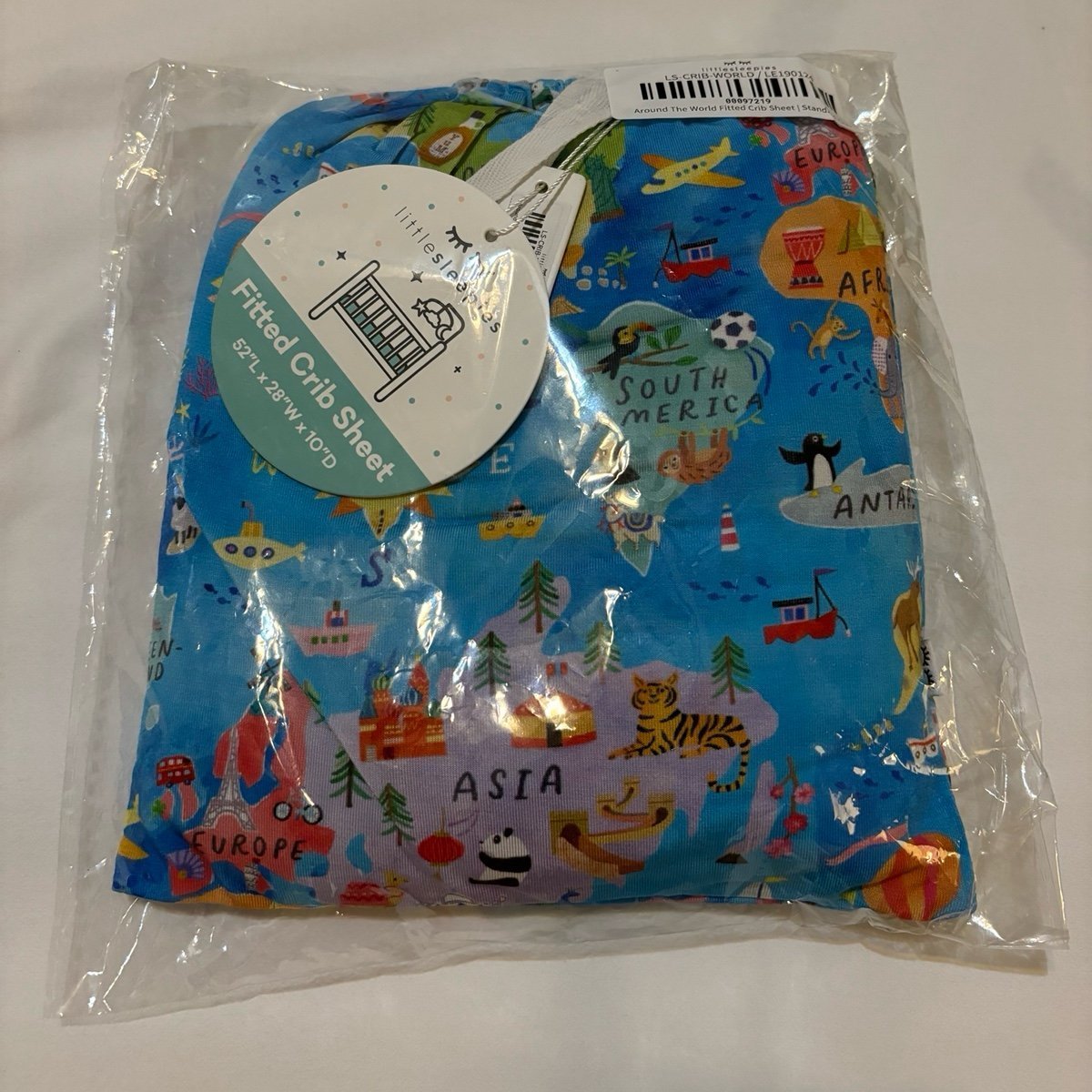 Little Sleepies Around the World Crib Sheet