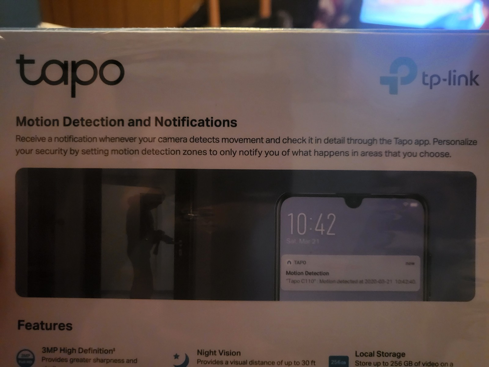 Topa 2 pack night vision home security camera