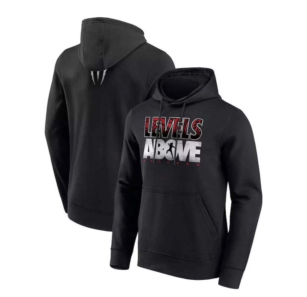 WWE Men’s Roman Reigns Levels Above Hoodie Medium NWOT
