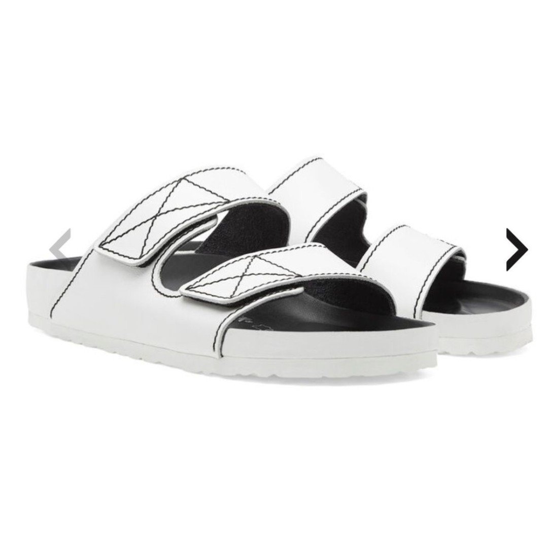 Birkenstock x Proenza Schouler Arizona Natural Leather Sandals Size 35 in White