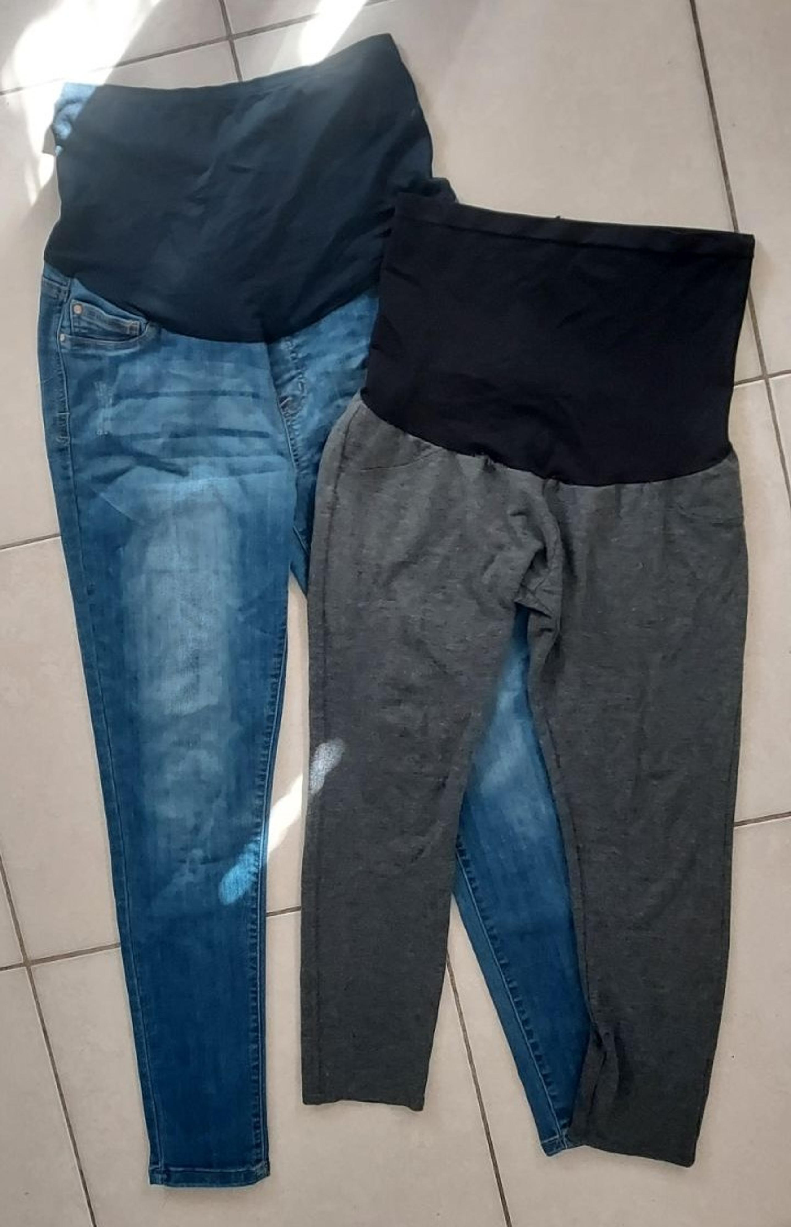 Celebrity Pink Maternity Jeans & Grey Leggings Bundle sz Medium 6/8