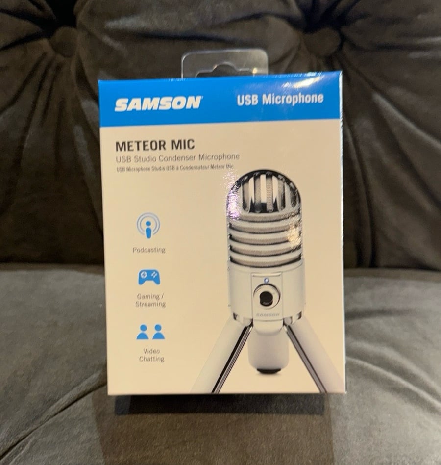 Samson meteor mike condenser microphone