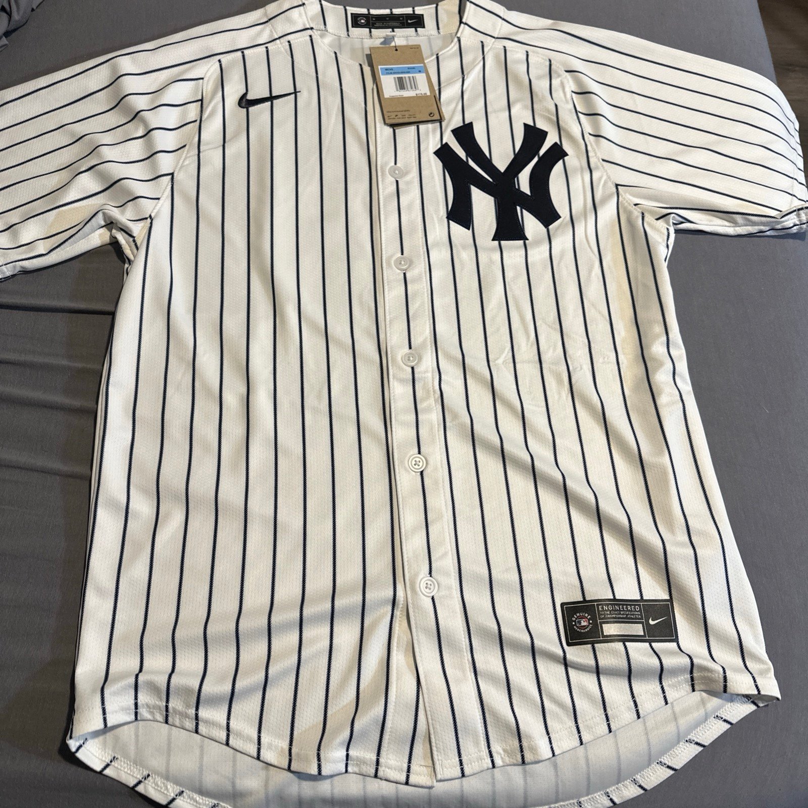 Nike Men's New York Yankees Anthony Rizzo #48 White Limited Vapor Jersey MEDIUM