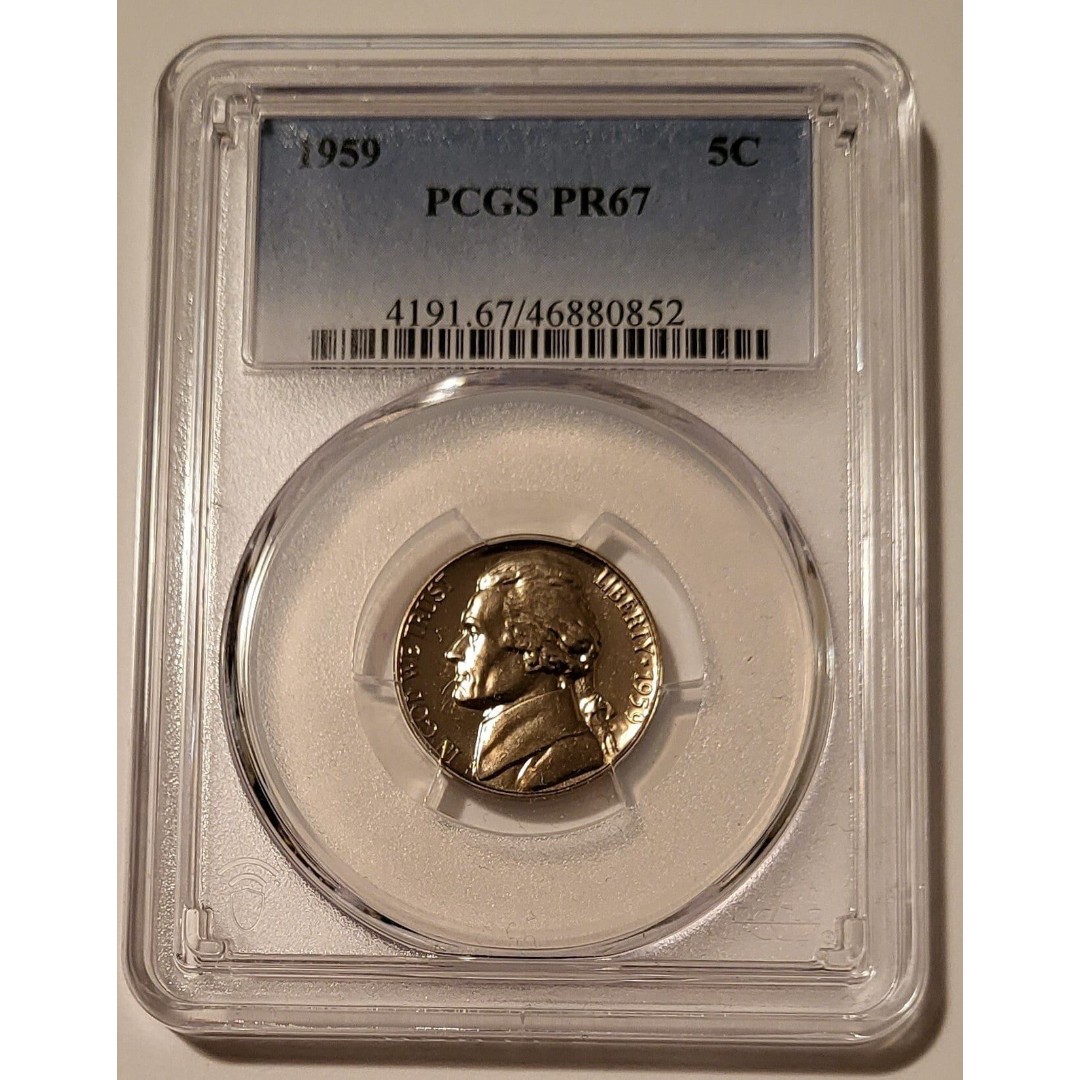 1959 Jefferson Nickel Proof PR67 PCGS