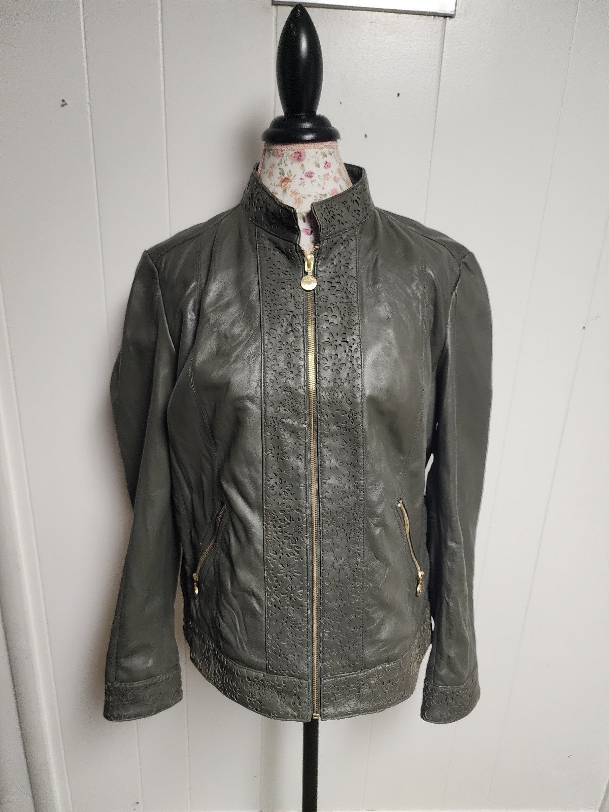 Betsey Johnson vintage leather jacket