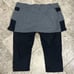 Athleta Be Free 2 in 1 Athletics Skirt and Leggings 2X Charcoal Black 212397