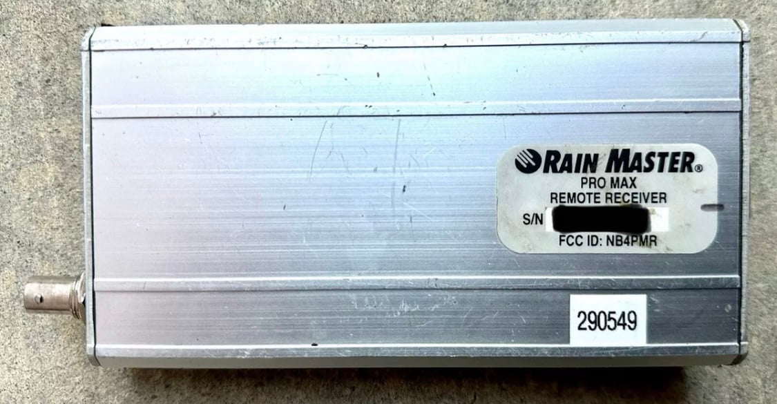 Rain Master Pro Max Irrigation System Remote Receiver only - no antenna