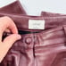 Aritzia Wilfred Burgundy Rebel Pants Vegan Leather Size 4