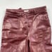 Aritzia Wilfred Burgundy Rebel Pants Vegan Leather Size 4
