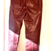 Aritzia Wilfred Burgundy Rebel Pants Vegan Leather Size 4