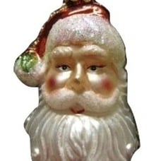 NEW Waterford Holiday Heirloom Santa Head Ornament