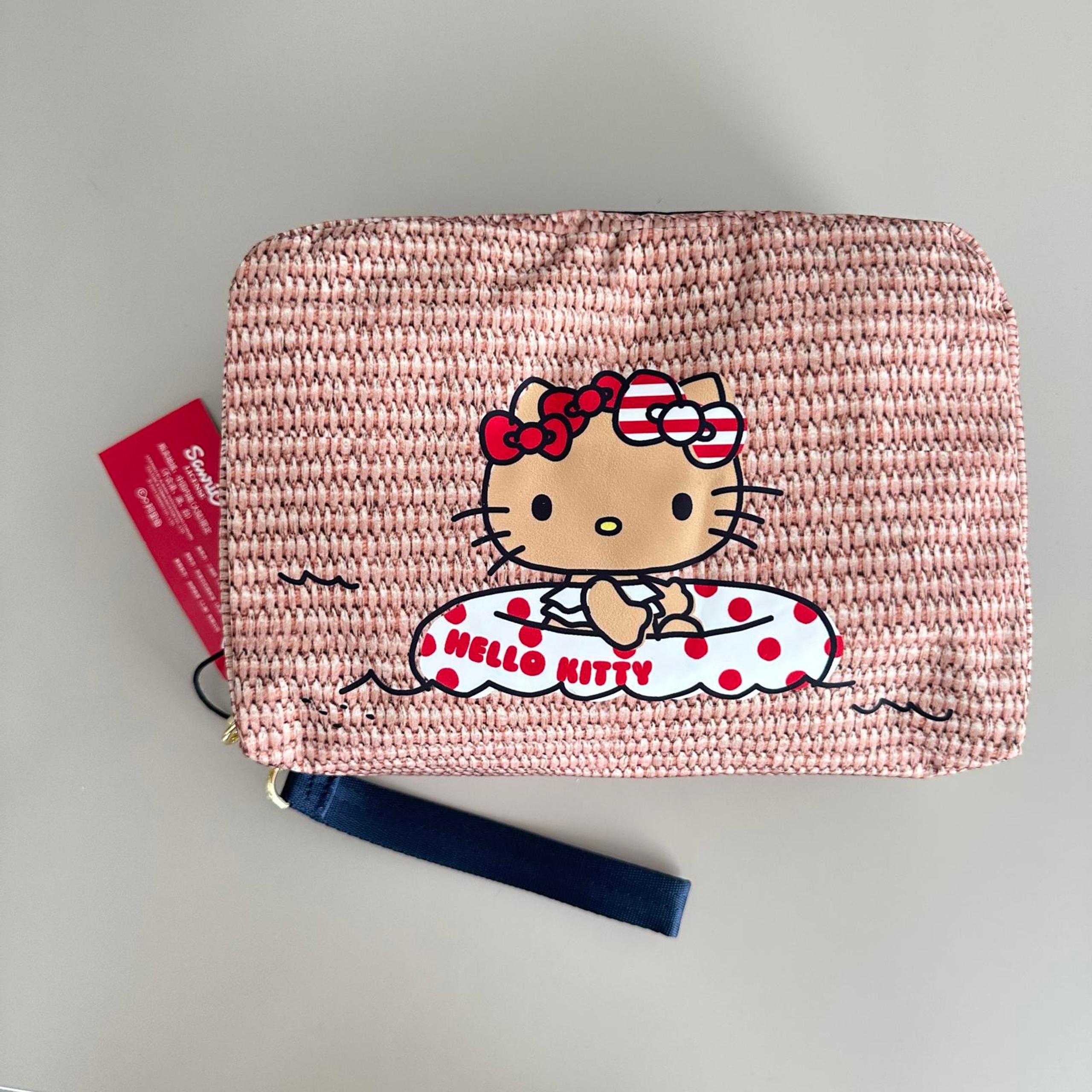 Lesportsac Hello Kitty Hawaii Extra Large Rectangular Cosmetic Bag NWT