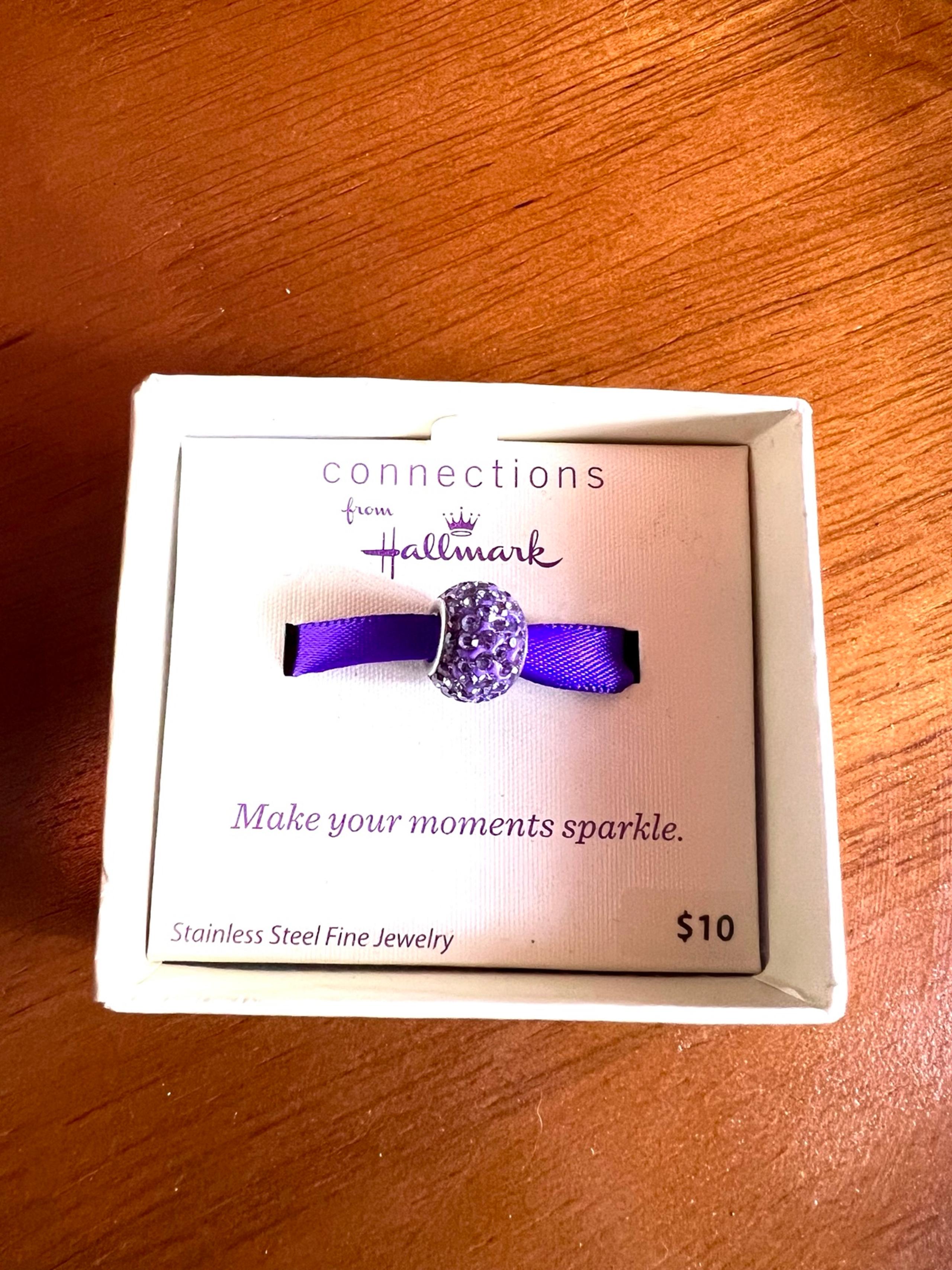 Connections from Stainless Steel Periwinkle Crystal Bead - Hallmark